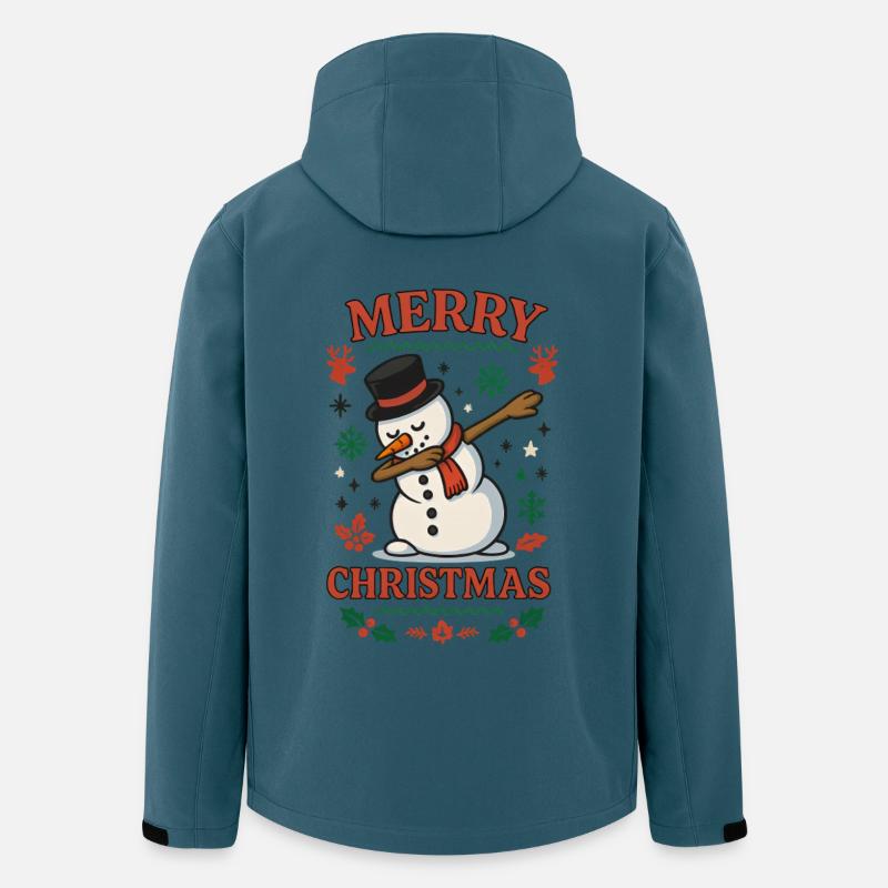Ugly Christmas Dab  - Recycelte Männer Softshell-Jacke von Stanley/Stella - Dunkles Petrol