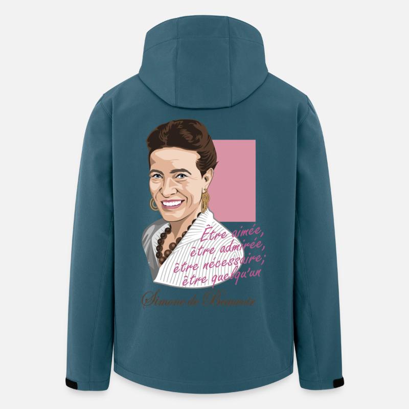 Simone de Beauvoir Philosopher - Men’s Recycled Softshell Jacket by Stanley/Stella - stargazer