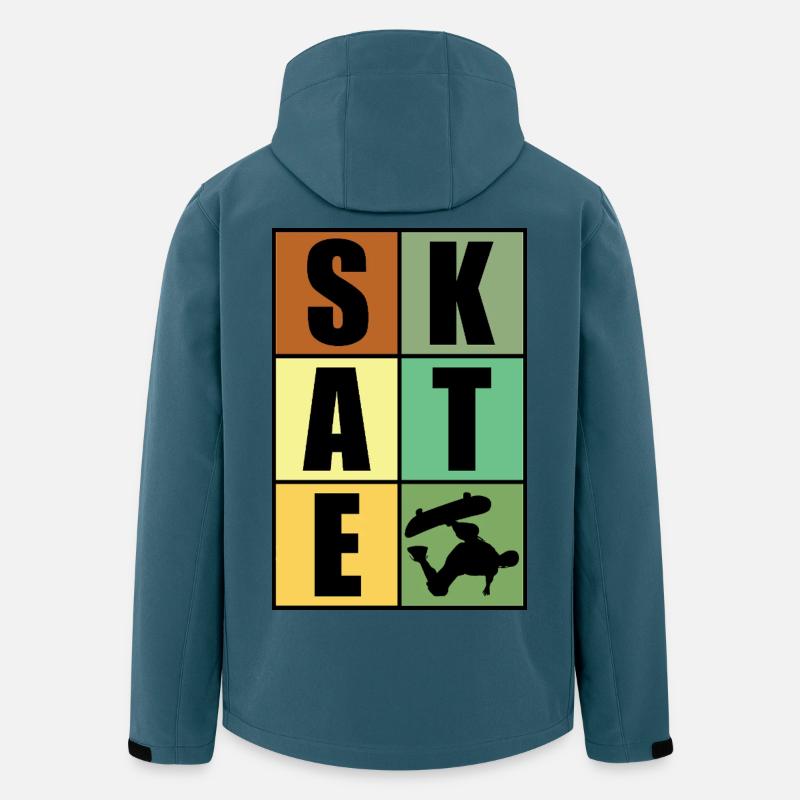 Skateboard-Skate - Recycelte Männer Softshell-Jacke von Stanley/Stella - Dunkles Petrol