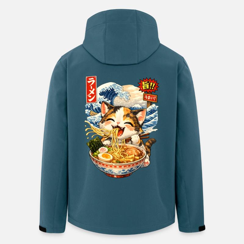 Ramen Schale Welle - Recycelte Männer Softshell-Jacke von Stanley/Stella - Dunkles Petrol