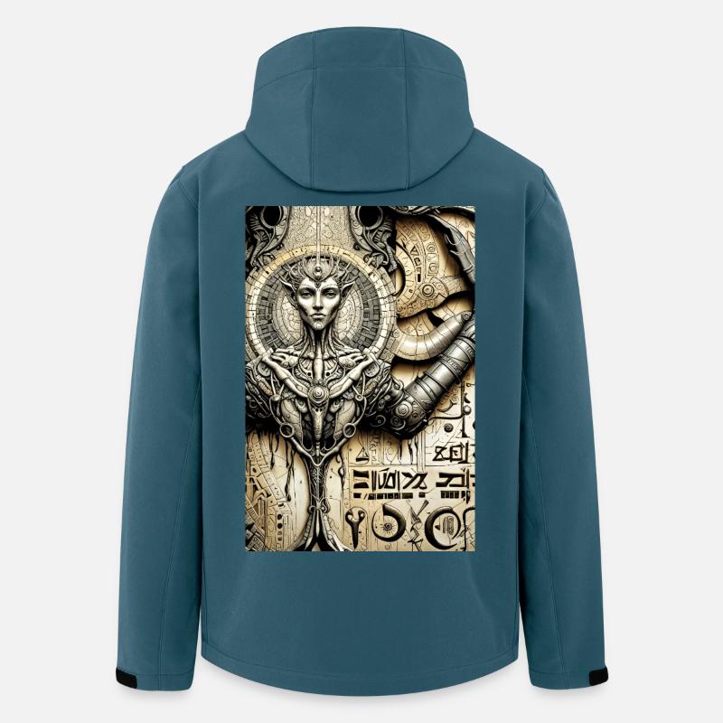 Pergament 10 - Recycelte Männer Softshell-Jacke von Stanley/Stella - Dunkles Petrol