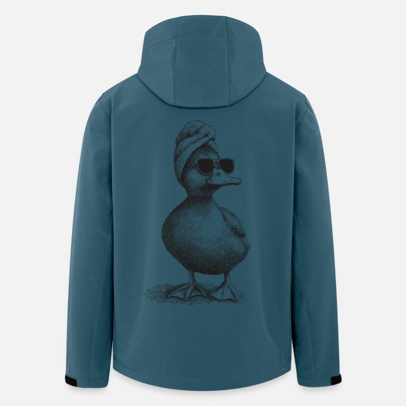 After Badeente - Recycelte Männer Softshell-Jacke von Stanley/Stella - Dunkles Petrol