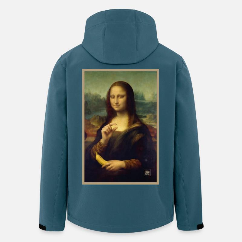 Mona Lisa Bananenschuppe - Recycelte Männer Softshell-Jacke von Stanley/Stella - Dunkles Petrol