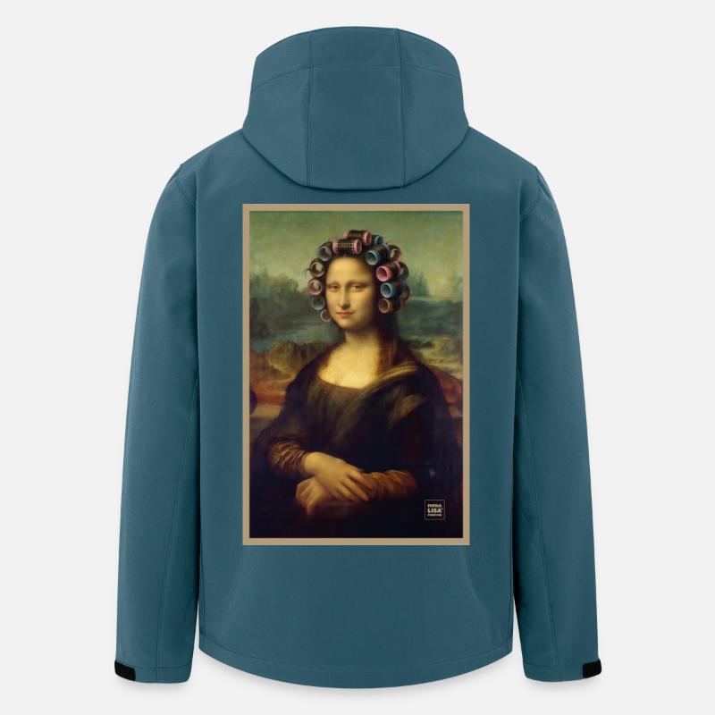 Mona Lisa Curlers - Men’s Recycled Softshell Jacket by Stanley/Stella - stargazer