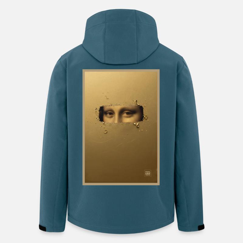 Mona Lisa Goldenes Ticket - Recycelte Männer Softshell-Jacke von Stanley/Stella - Dunkles Petrol