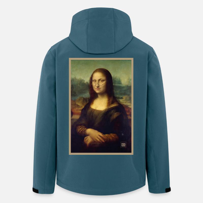 Mona Lisa suspicious judgmental - Men’s Recycled Softshell Jacket by Stanley/Stella - stargazer