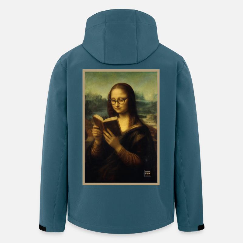 Mona Lisa Reading - Men’s Recycled Softshell Jacket by Stanley/Stella - stargazer