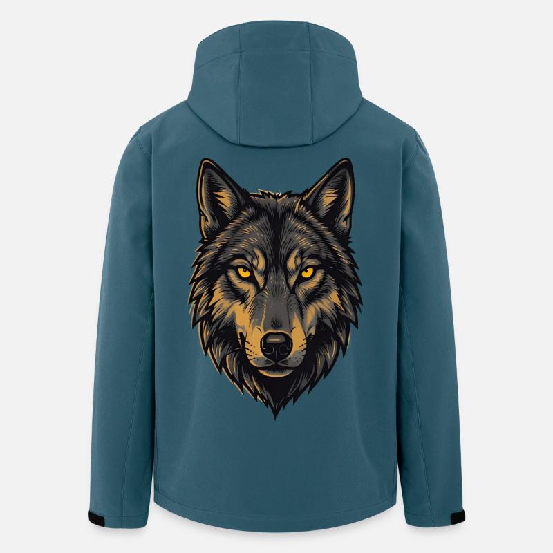 Loup Alpha - Veste softshell homme en polyester recyclé Stanley/Stella - bleu pétrole foncé
