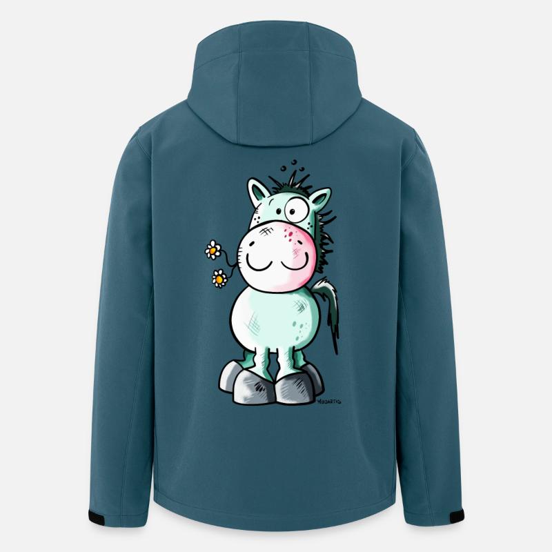 Das Pferd - Recycelte Männer Softshell-Jacke von Stanley/Stella - Dunkles Petrol