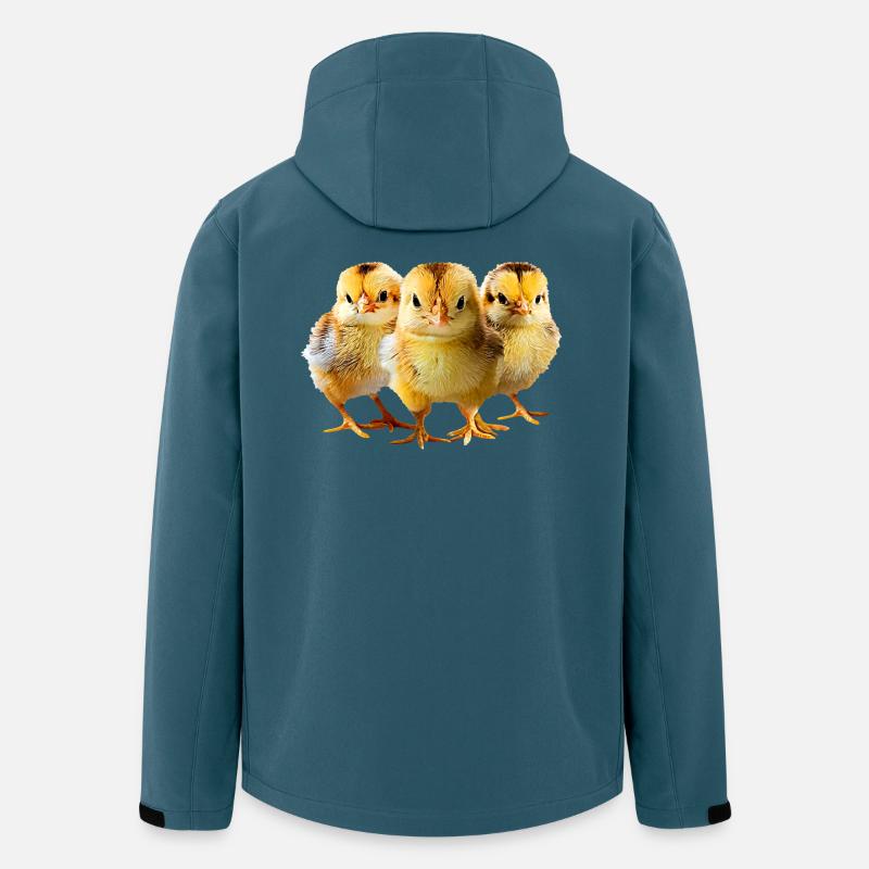 Kueken - Recycelte Männer Softshell-Jacke von Stanley/Stella - Dunkles Petrol