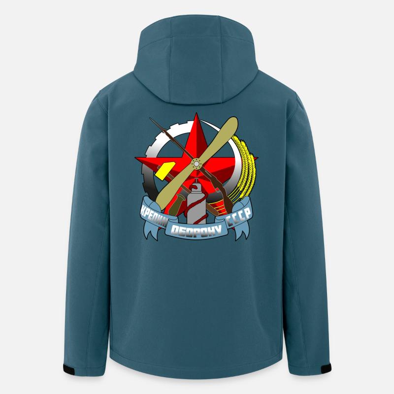Russie - Veste softshell homme en polyester recyclé Stanley/Stella - bleu pétrole foncé