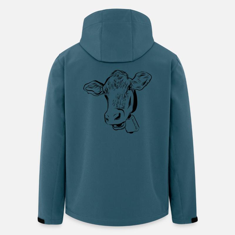 Kuh Kühe - Recycelte Männer Softshell-Jacke von Stanley/Stella - Dunkles Petrol