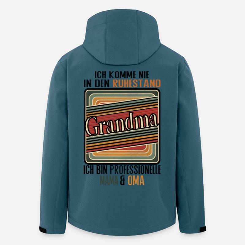 Grandma Ruhestand Lustig Oma - Recycelte Männer Softshell-Jacke von Stanley/Stella - Dunkles Petrol