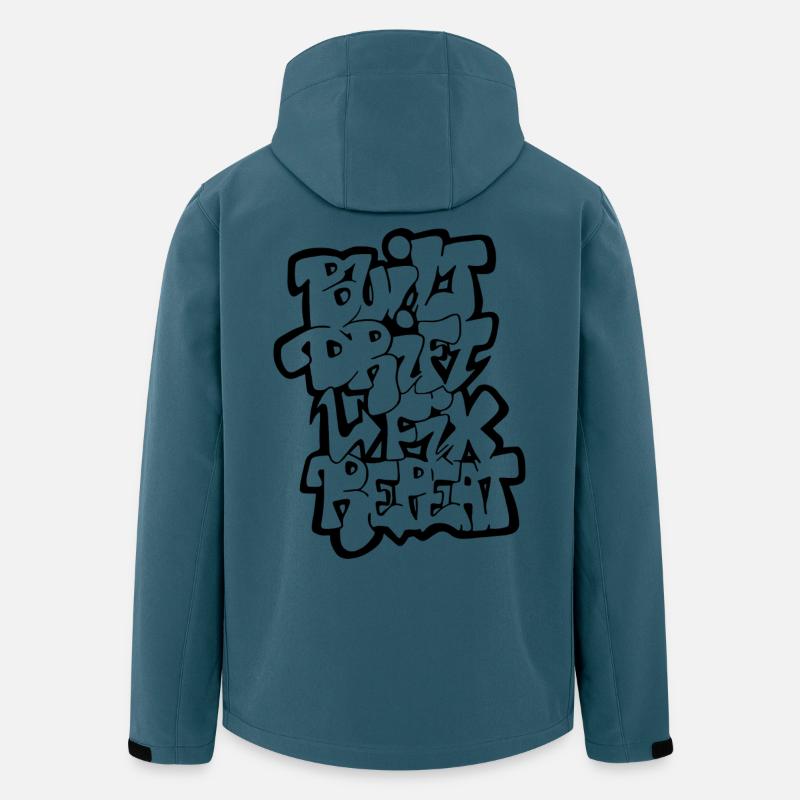 Built Drift Fix Repeat - Men’s Recycled Softshell Jacket by Stanley/Stella - stargazer