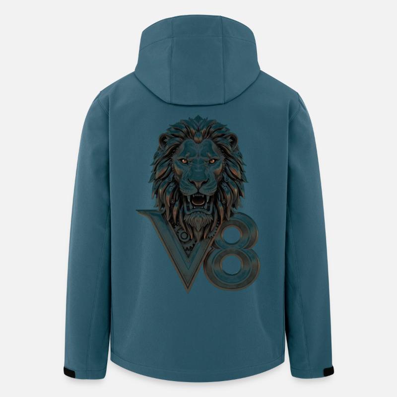 V8 - Recycelte Männer Softshell-Jacke Discoverer von Stanley/Stella - Dunkles Petrol