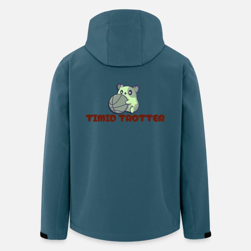 Schüchterne Trotter-Opossum-Slogans - Recycelte Männer Softshell-Jacke von Stanley/Stella - Dunkles Petrol