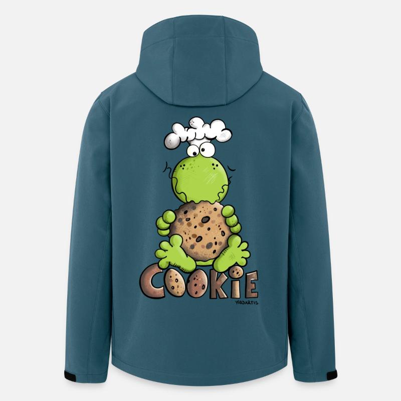 Frosch mit Cookie - Recycelte Männer Softshell-Jacke von Stanley/Stella - Dunkles Petrol