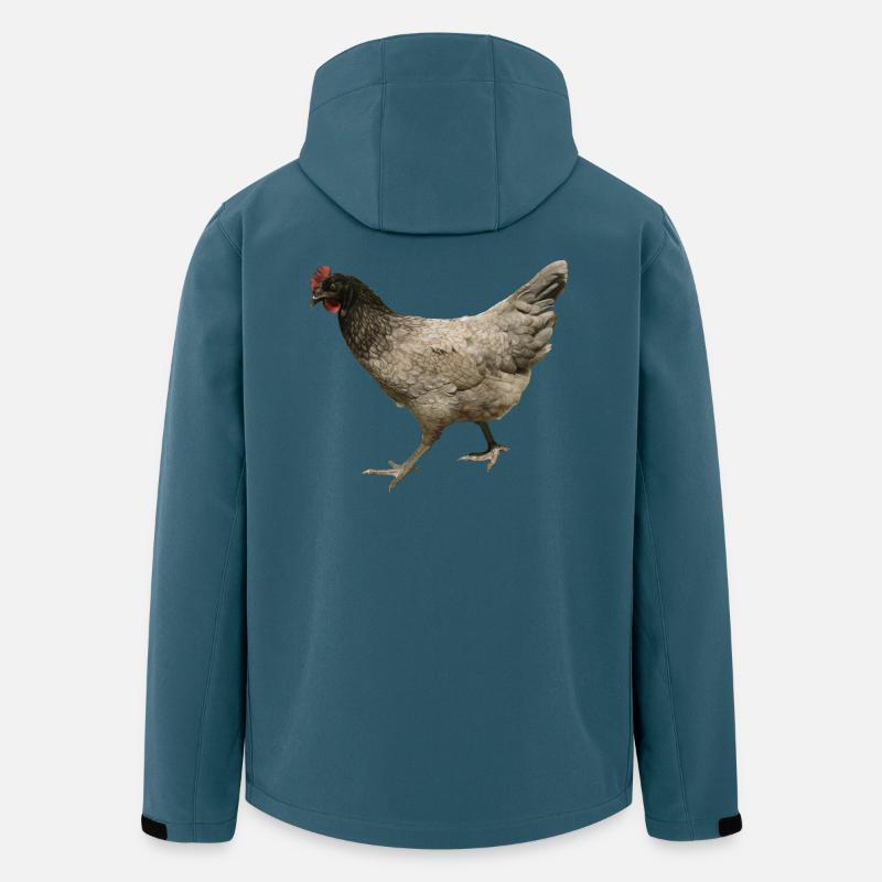 graues Huhn - Recycelte Männer Softshell-Jacke Discoverer von Stanley/Stella - Dunkles Petrol