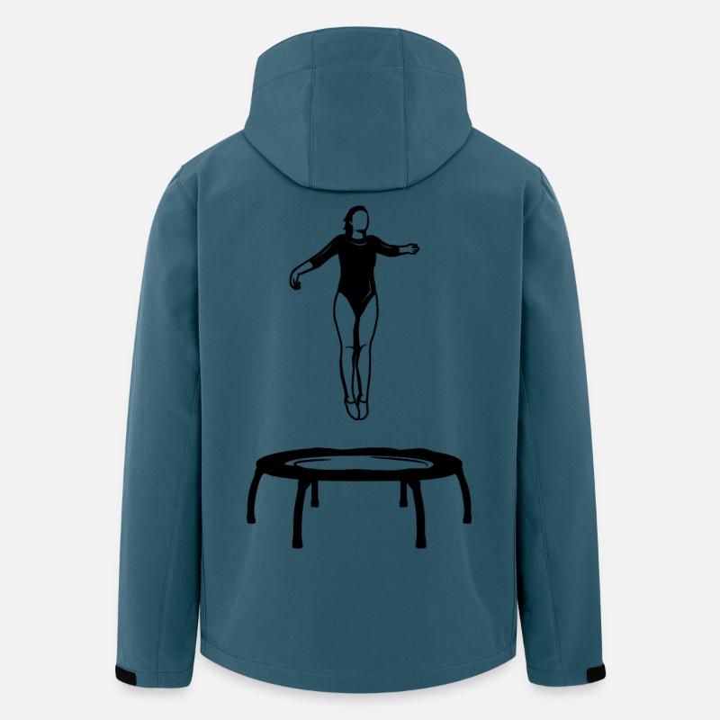 Trampolin Mädchen - Recycelte Männer Softshell-Jacke von Stanley/Stella - Dunkles Petrol