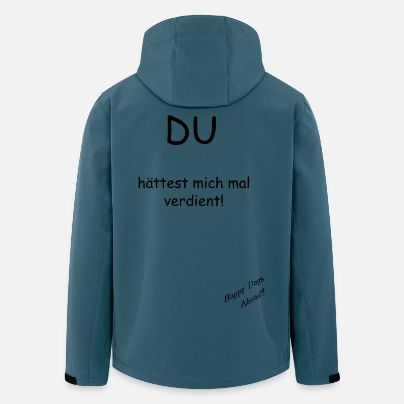 Du hättest mich mal verdient! - Recycelte Männer Softshell-Jacke von Stanley/Stella - Dunkles Petrol