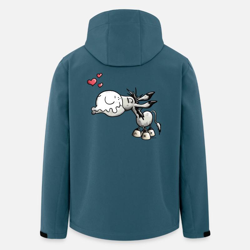 æsel Kys - Stanley/Stella herre softshelljakke i genanvendt polyester - mørk petrol