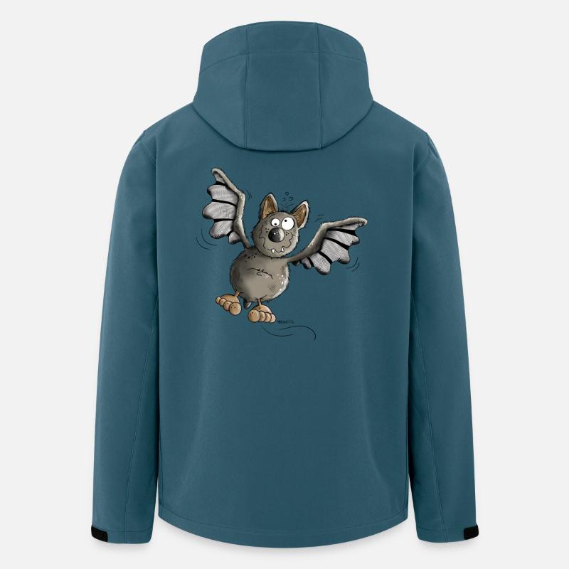 Die Fledermaus - Recycelte Männer Softshell-Jacke von Stanley/Stella - Dunkles Petrol