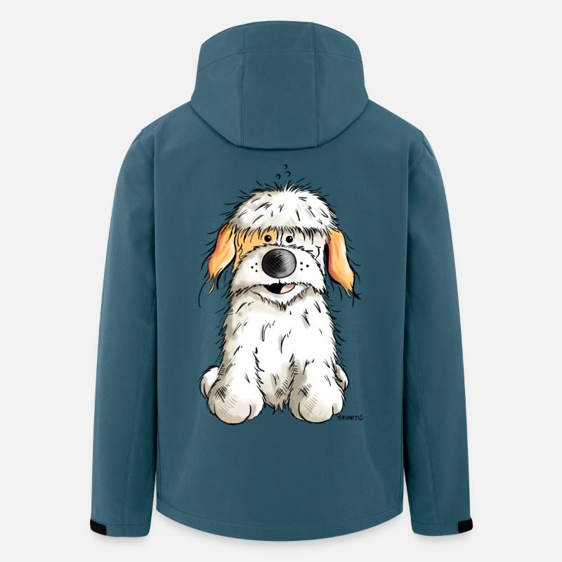 Knuffiger Havaneser - Recycelte Männer Softshell-Jacke von Stanley/Stella - Dunkles Petrol