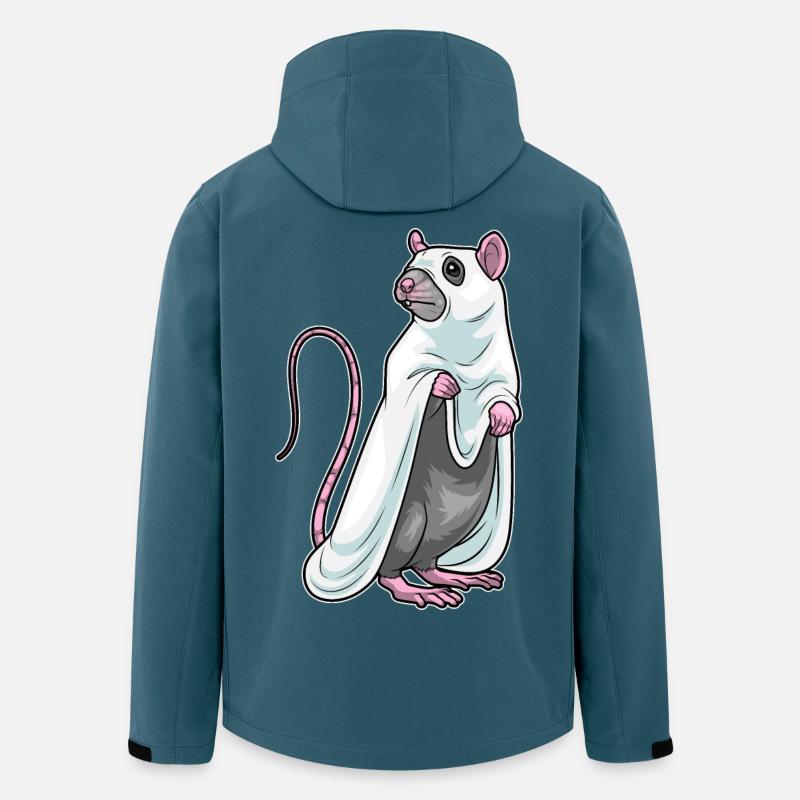 Ratte Halloween Geist - Recycelte Männer Softshell-Jacke von Stanley/Stella - Dunkles Petrol