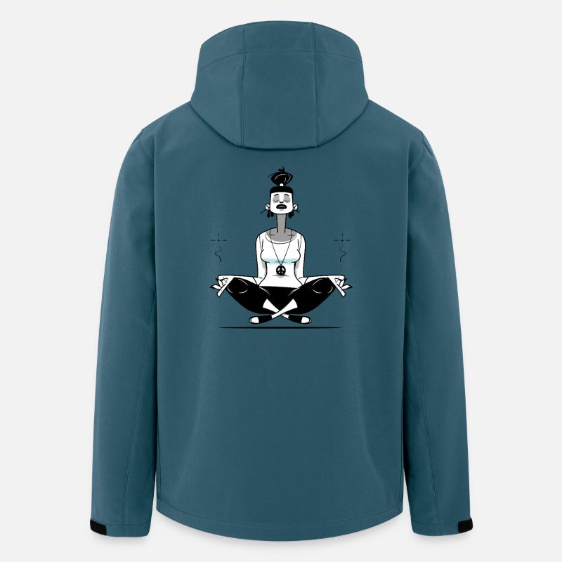Méditer - Veste softshell homme en polyester recyclé Discoverer Stanley/Stella - bleu pétrole foncé