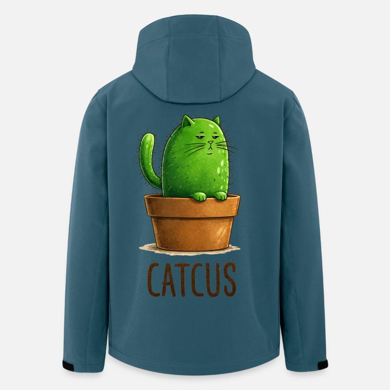 Catcus – Cactus Cat with Attitude - Men’s Recycled Softshell Jacket by Stanley/Stella - stargazer
