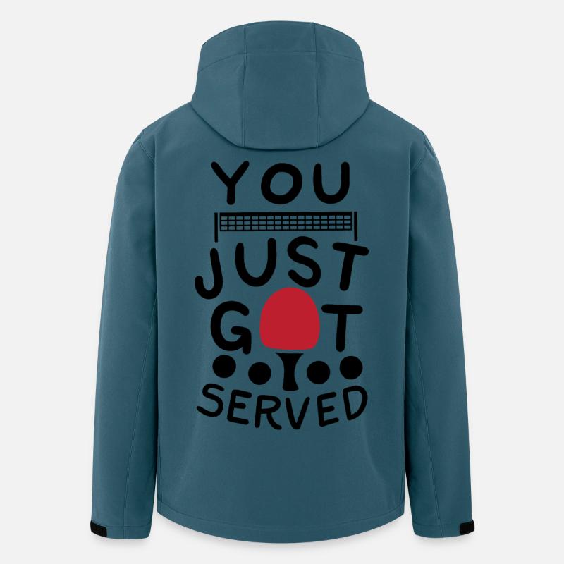 Ping Pong Spruch - Recycelte Männer Softshell-Jacke von Stanley/Stella - Dunkles Petrol