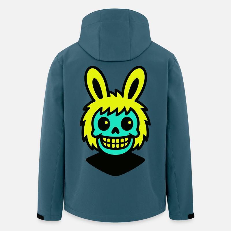 Skull-Rabbit - Recycelte Männer Softshell-Jacke von Stanley/Stella - Dunkles Petrol