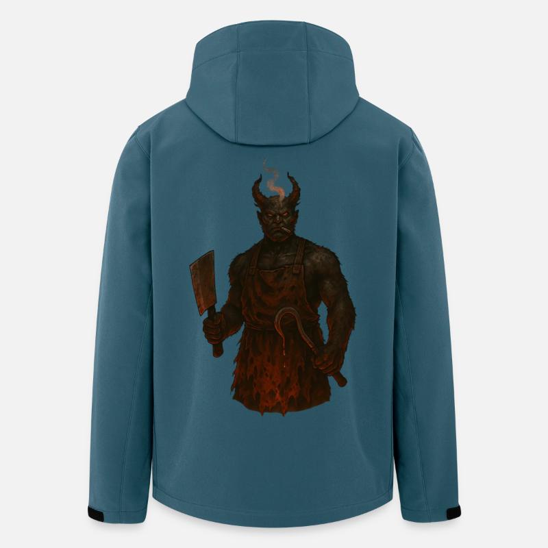 Devil Butcher Demon - Recycelte Männer Softshell-Jacke von Stanley/Stella - Dunkles Petrol