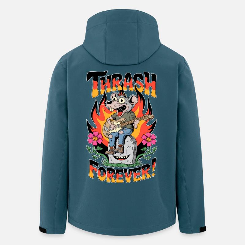 Thrash Forever - Recycelte Männer Softshell-Jacke von Stanley/Stella - Dunkles Petrol