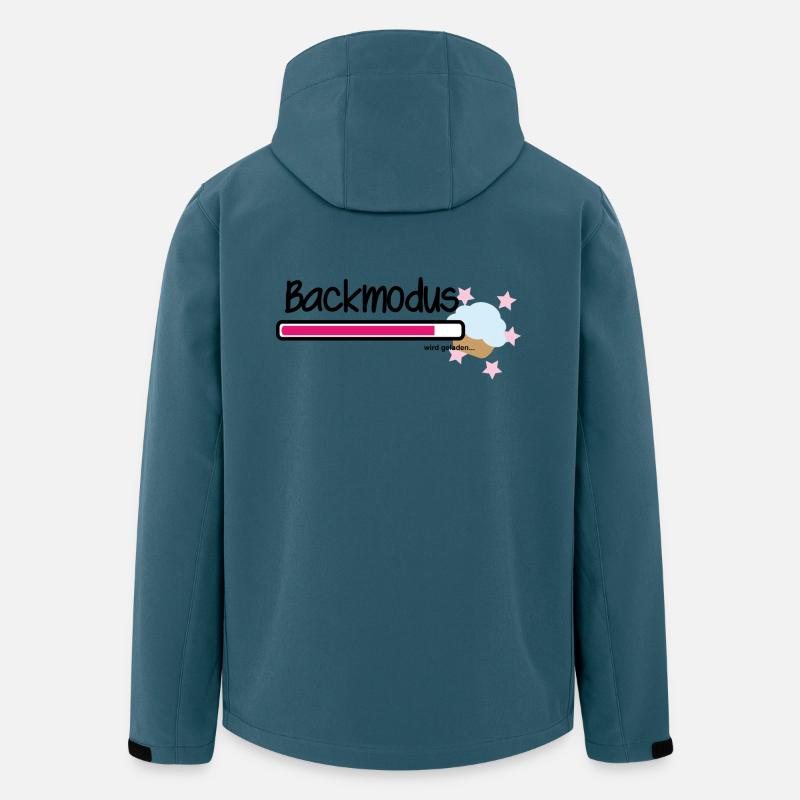 Im Backmodus - Recycelte Männer Softshell-Jacke von Stanley/Stella - Dunkles Petrol