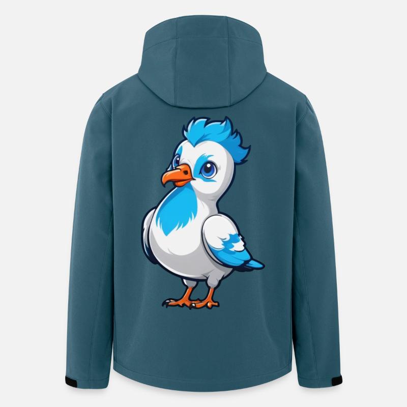 Little Dove - Recycelte Männer Softshell-Jacke von Stanley/Stella - Dunkles Petrol