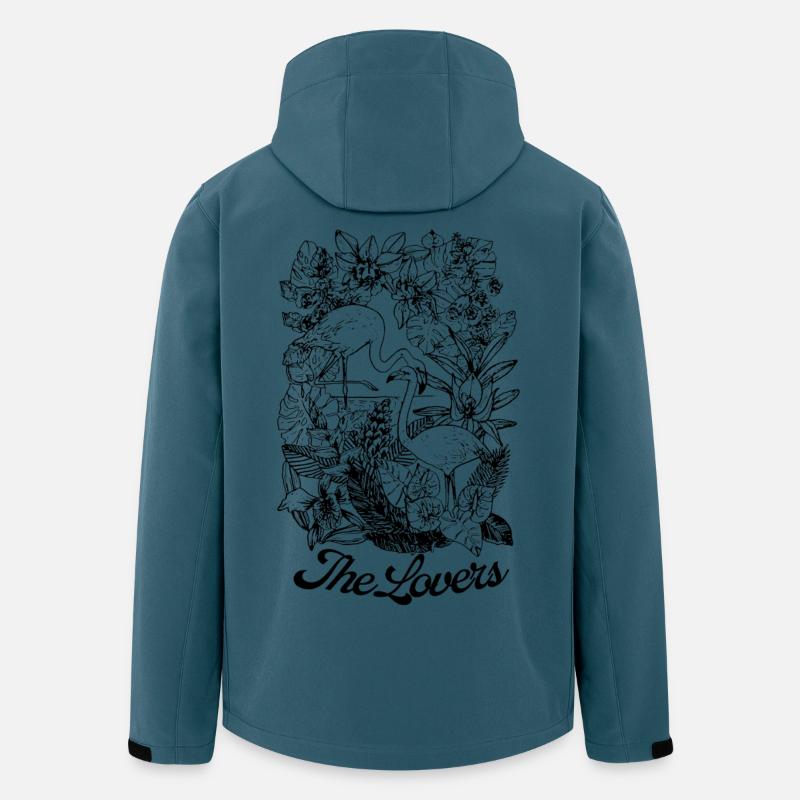 DIE LIEBENDEN - Recycelte Männer Softshell-Jacke von Stanley/Stella - Dunkles Petrol