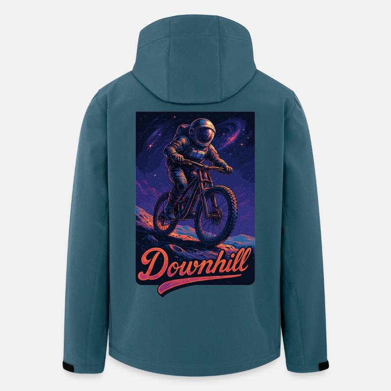 VTT VTT Descente Astronaute Cadeau - Veste softshell homme en polyester recyclé Stanley/Stella - bleu pétrole foncé