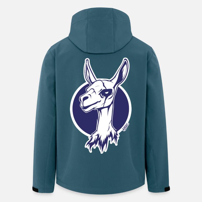 Purple Circle Llama Icon - Men’s Recycled Softshell Jacket by Stanley/Stella - stargazer