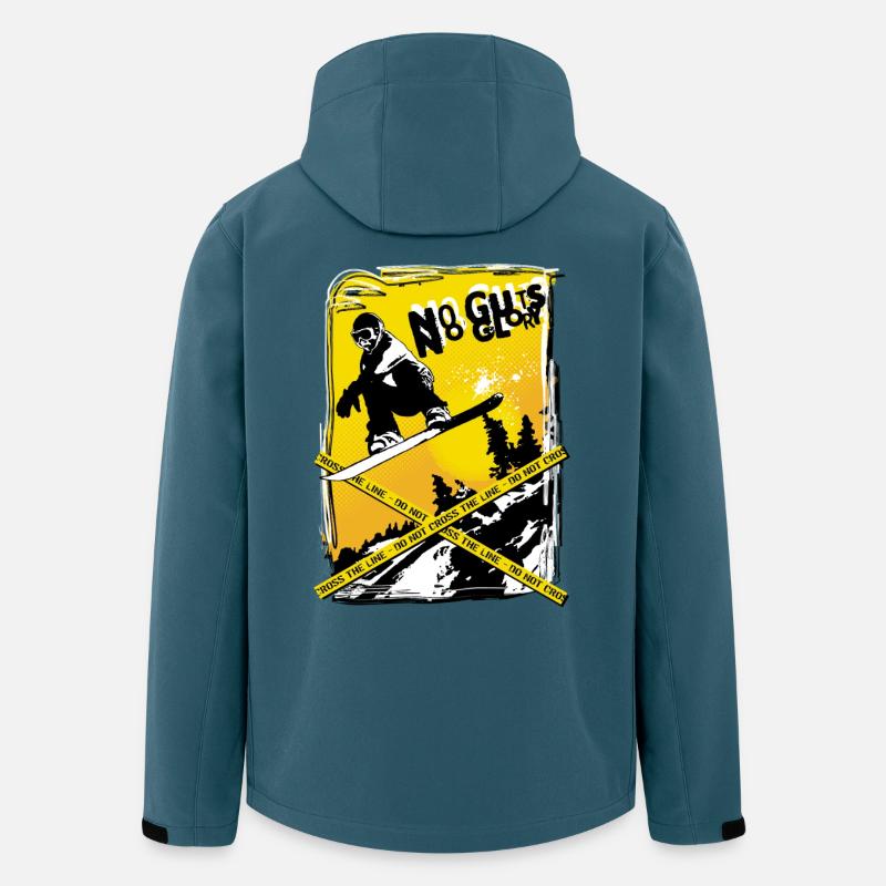 No guts no glory - Recycelte Männer Softshell-Jacke von Stanley/Stella - Dunkles Petrol