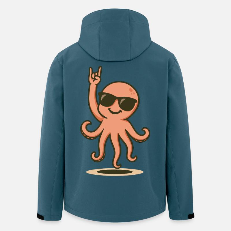 OctoRock Bébé - Veste softshell homme en polyester recyclé Stanley/Stella - bleu pétrole foncé
