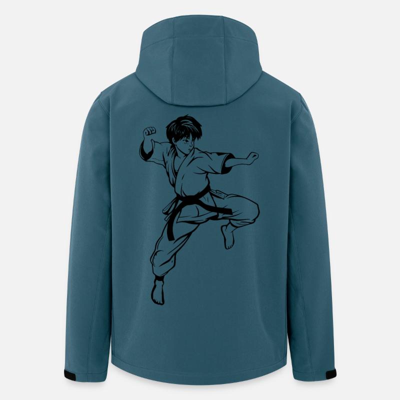 Karate Boy Drawing - Men’s Recycled Softshell Jacket by Stanley/Stella - stargazer