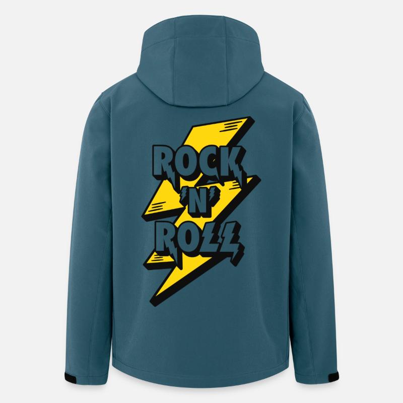 Electrifying Rock and Roll Lightning Design - Men’s Recycled Softshell Jacket by Stanley/Stella - stargazer