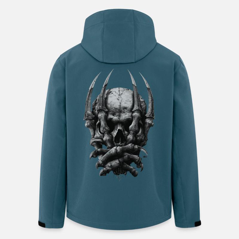 Dark Gothic Schädel  - Recycelte Männer Softshell-Jacke von Stanley/Stella - Dunkles Petrol