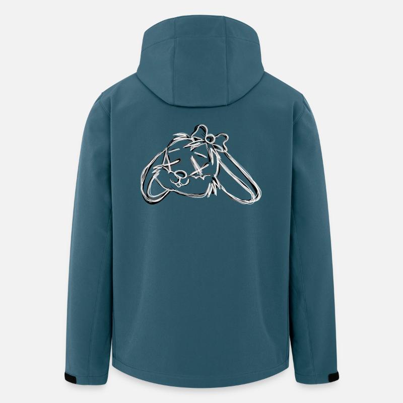 Dead Bunny Grey - Recycelte Männer Softshell-Jacke von Stanley/Stella - Dunkles Petrol