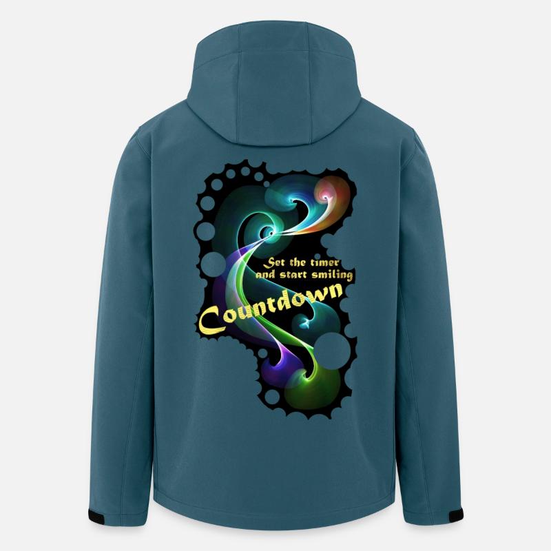 Countdown Smiling timer - Recycelte Männer Softshell-Jacke von Stanley/Stella - Dunkles Petrol