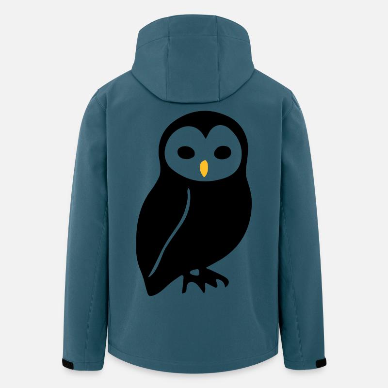 Eule - Recycelte Männer Softshell-Jacke von Stanley/Stella - Dunkles Petrol