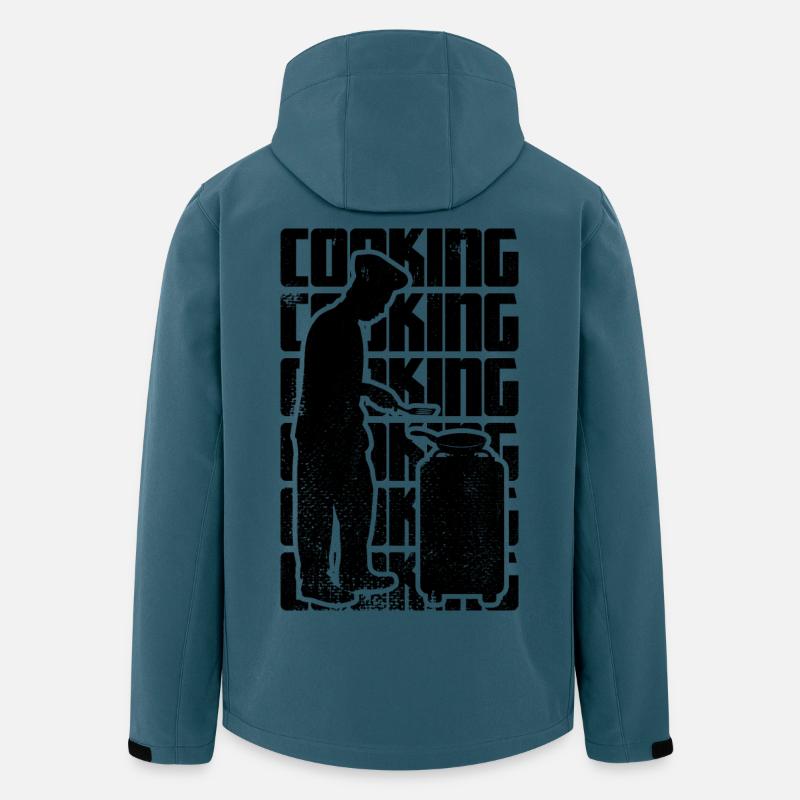 Kochen - Recycelte Männer Softshell-Jacke von Stanley/Stella - Dunkles Petrol