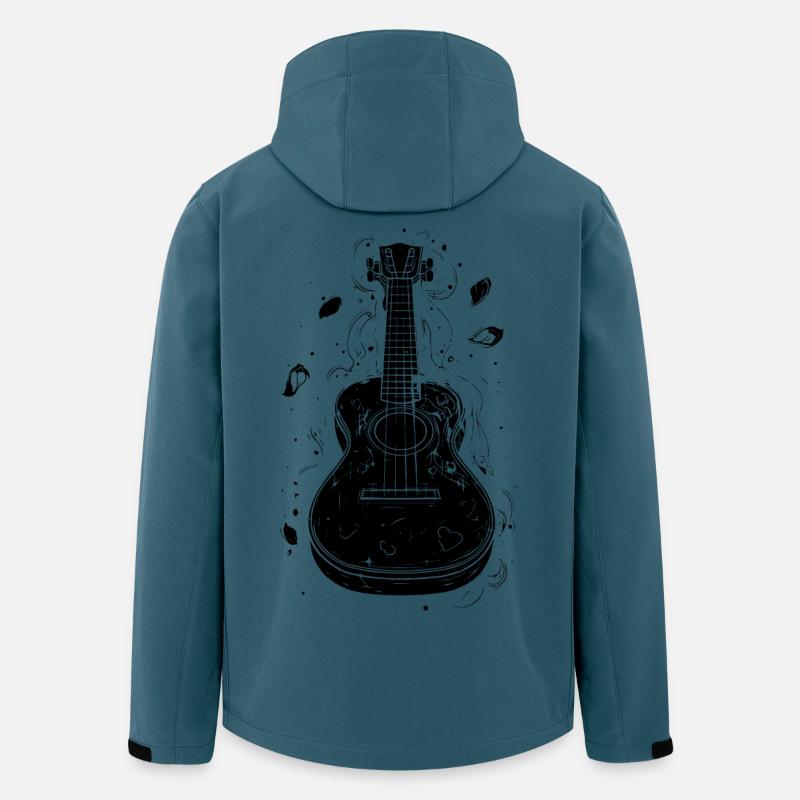 Ukulele Sketch - Men’s Recycled Softshell Jacket by Stanley/Stella - stargazer