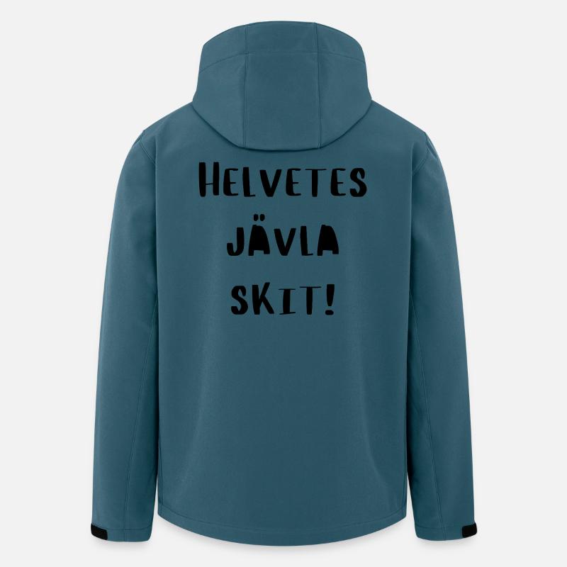 Skit - Softshelljacka herr i återvunnen polyester Discoverer Stanley/Stella - mörk petrol